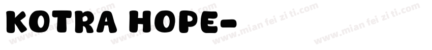 KOTRA HOPE字体转换